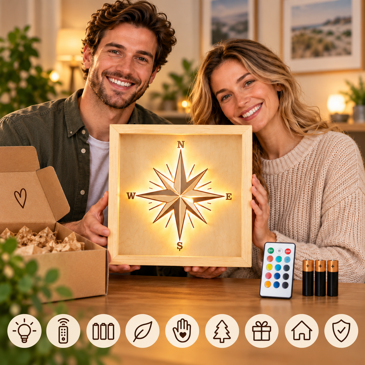 WINDROSE COMPASS LED LIGHT - Version S