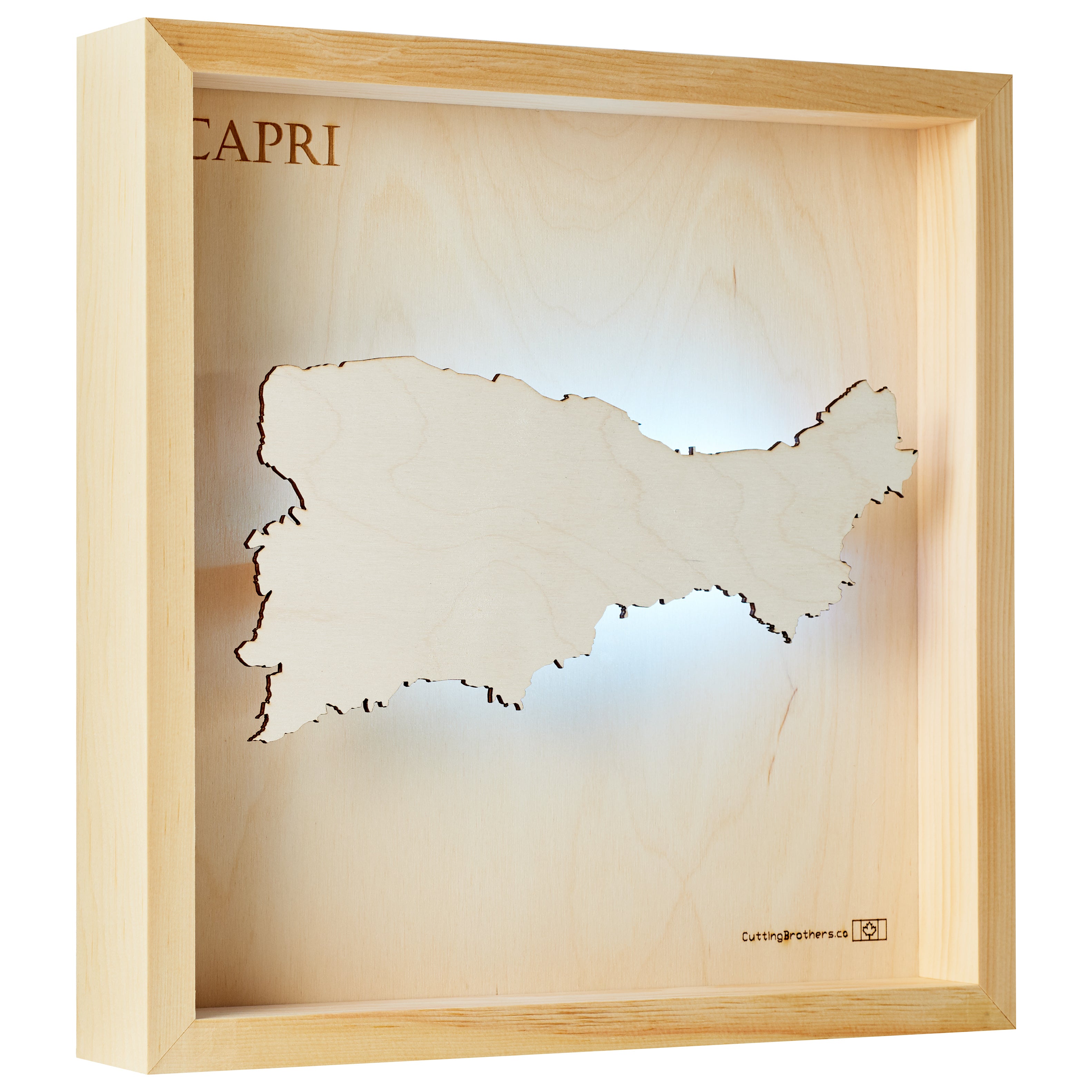 CAPRI LIGHT LED WALL MAP - Version S