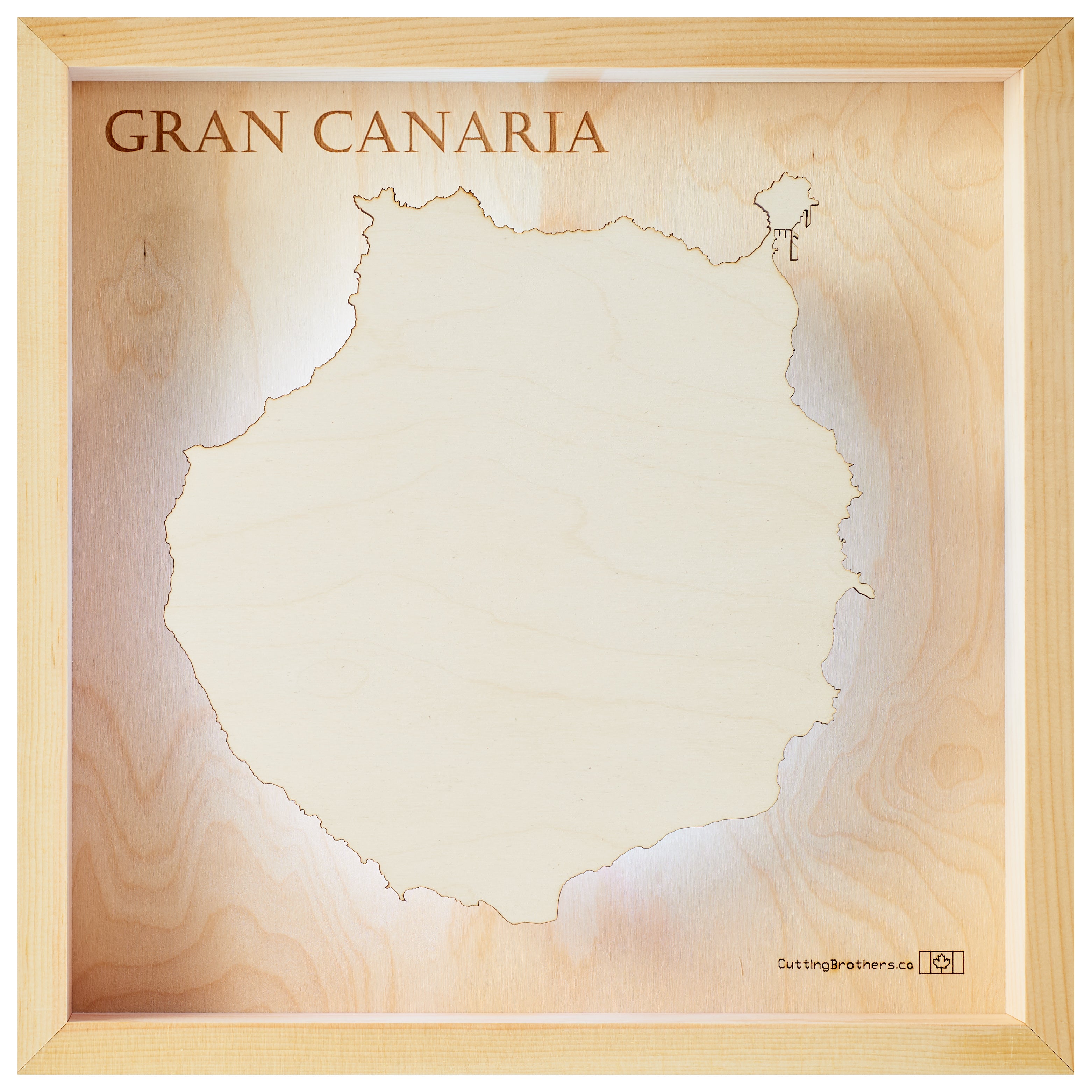 GRAN CANARIA LED LIGHT WALL MAP - Version S