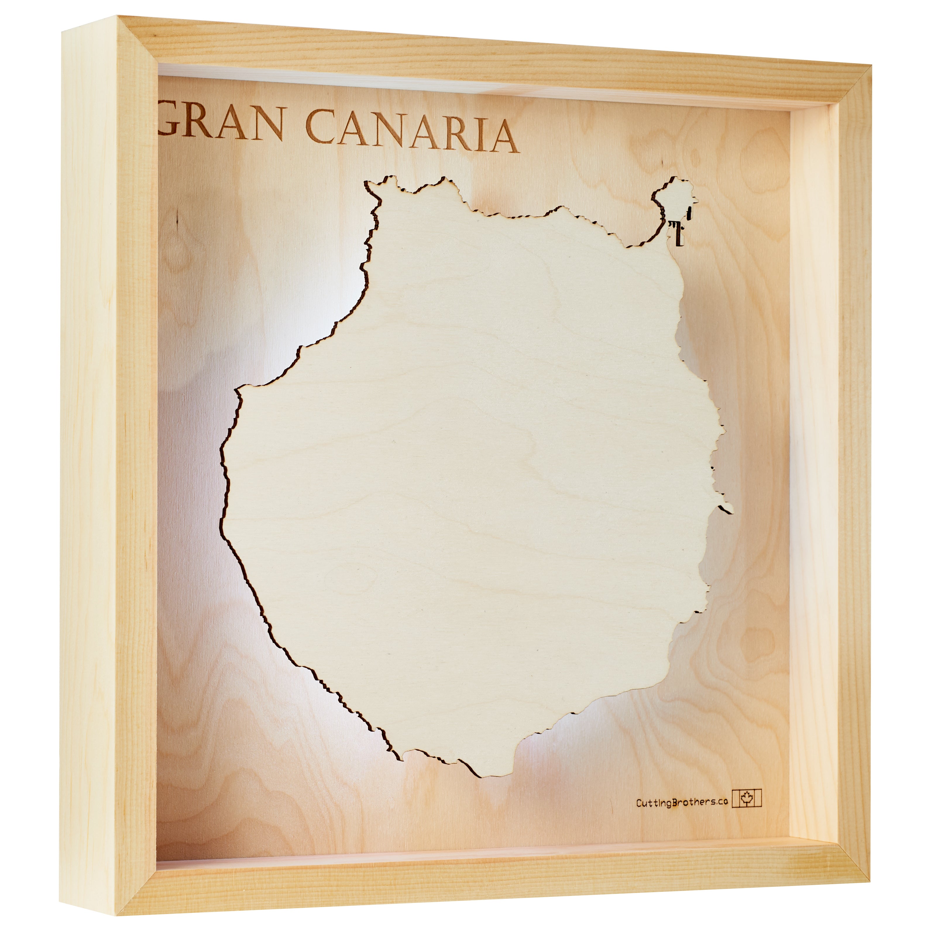 GRAN CANARIA LED LIGHT WALL MAP - Version S