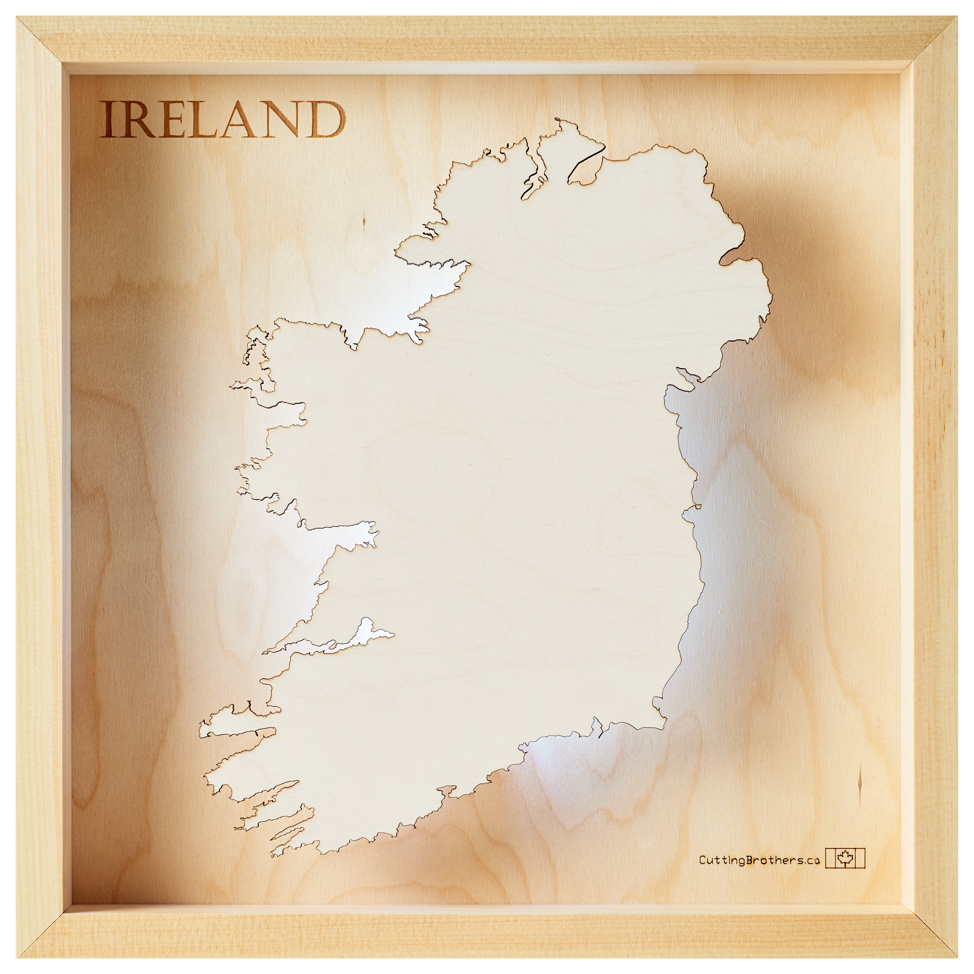 IRELAND LED LIGHT WALL MAP - Version S
