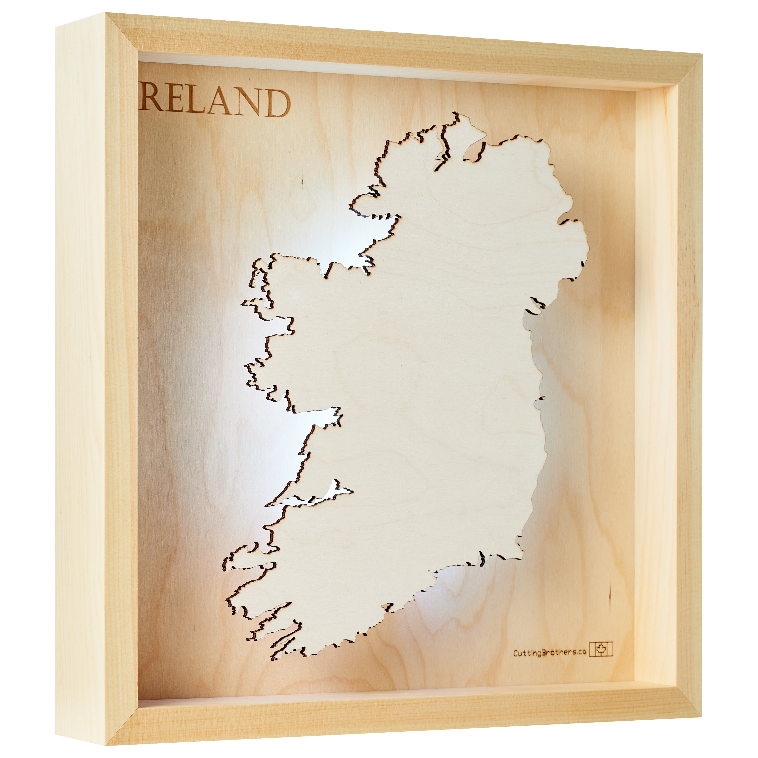 IRELAND LED LIGHT WALL MAP - Version S