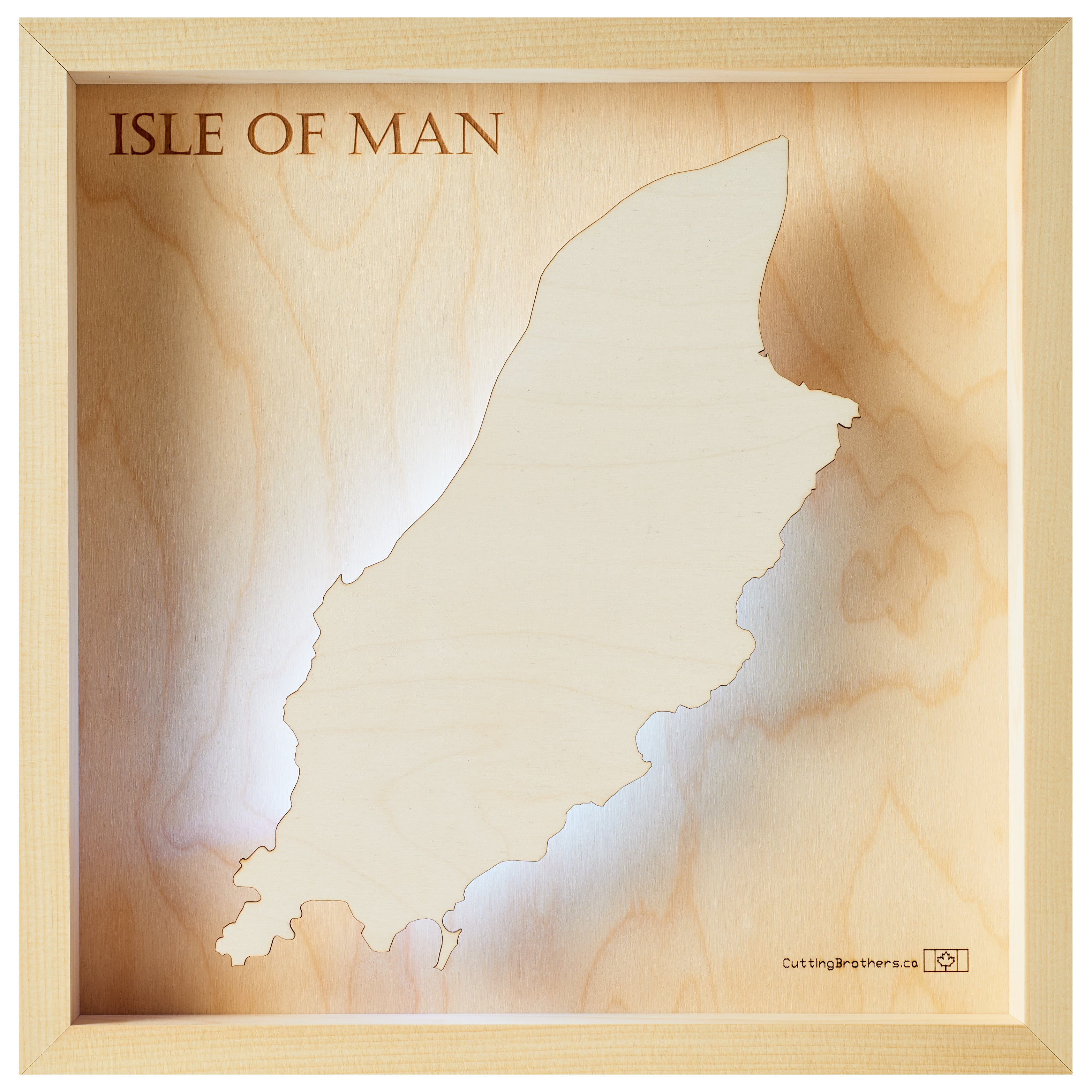 ISLE of MAN LED LIGHT WALL MAP - Version S
