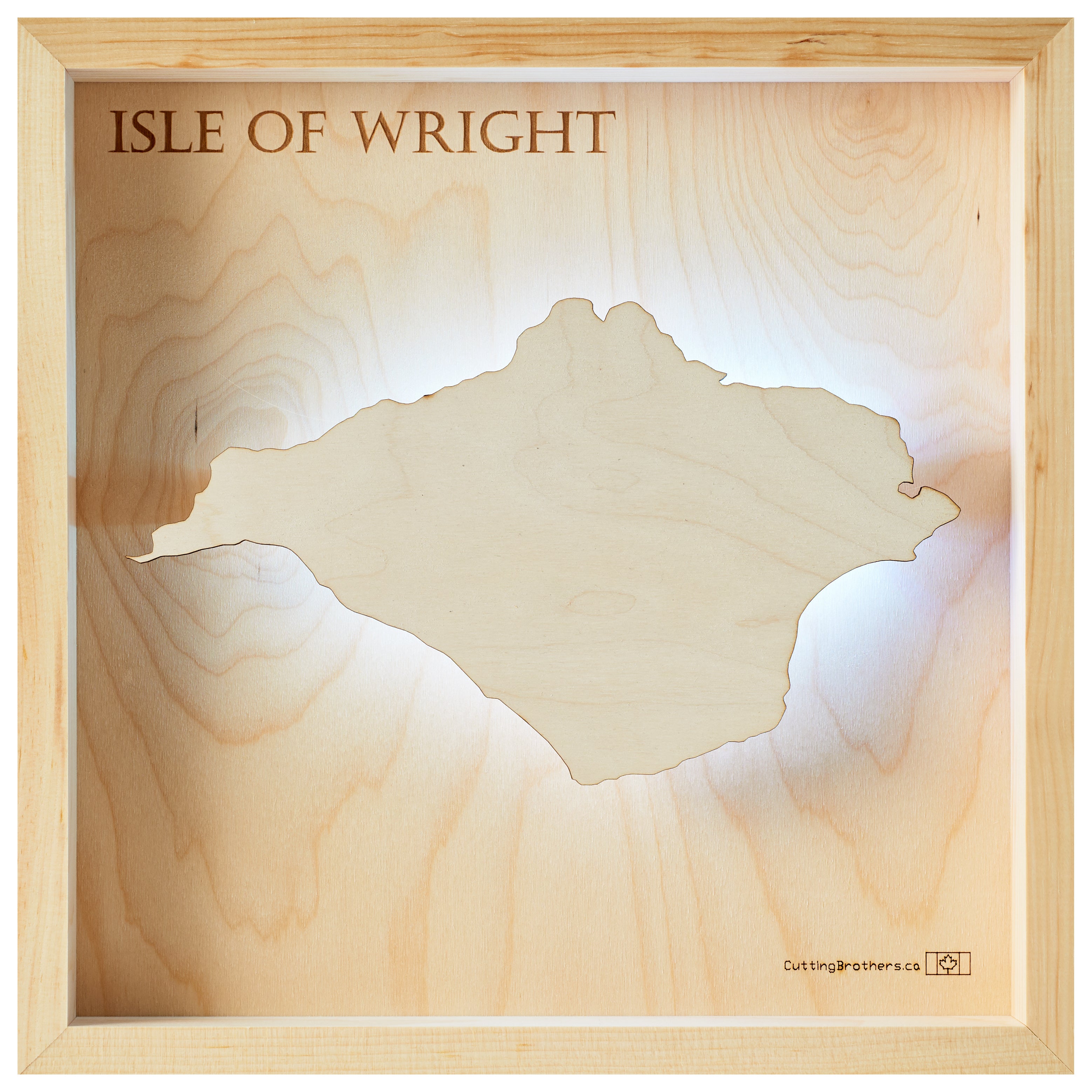 ISLE of WRIGHT LED LIGHT WALL MAP