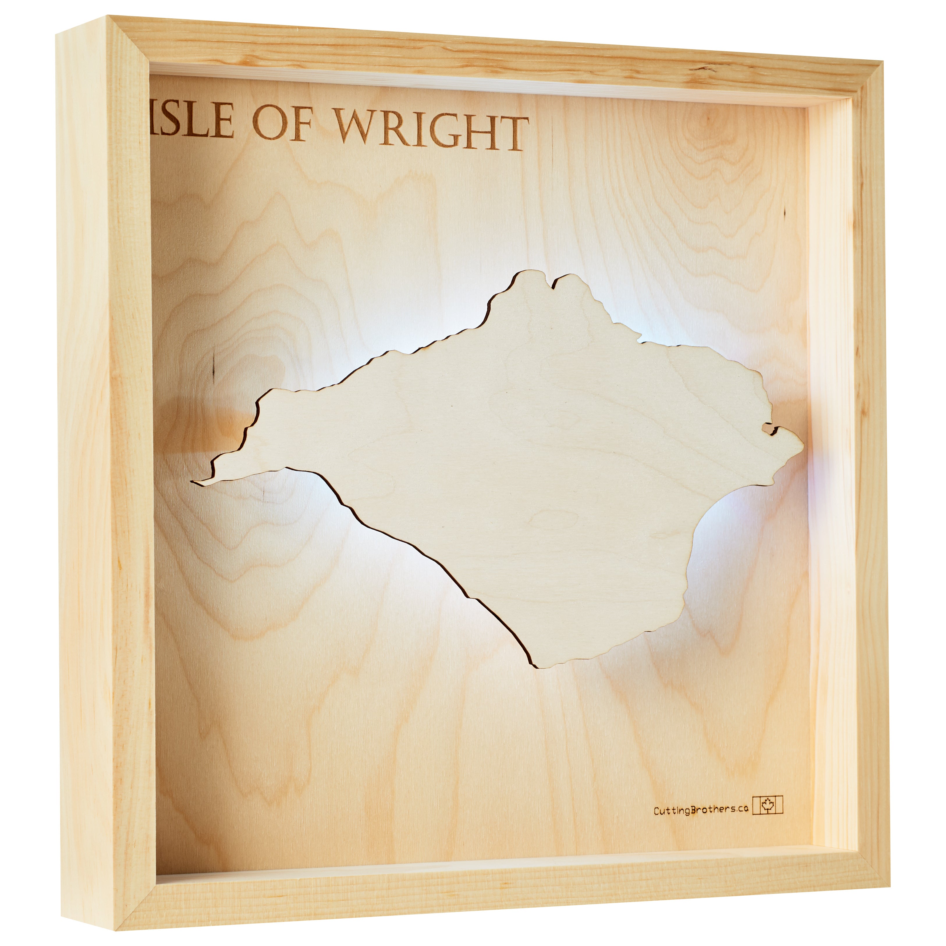 ISLE of WRIGHT LED LIGHT WALL MAP