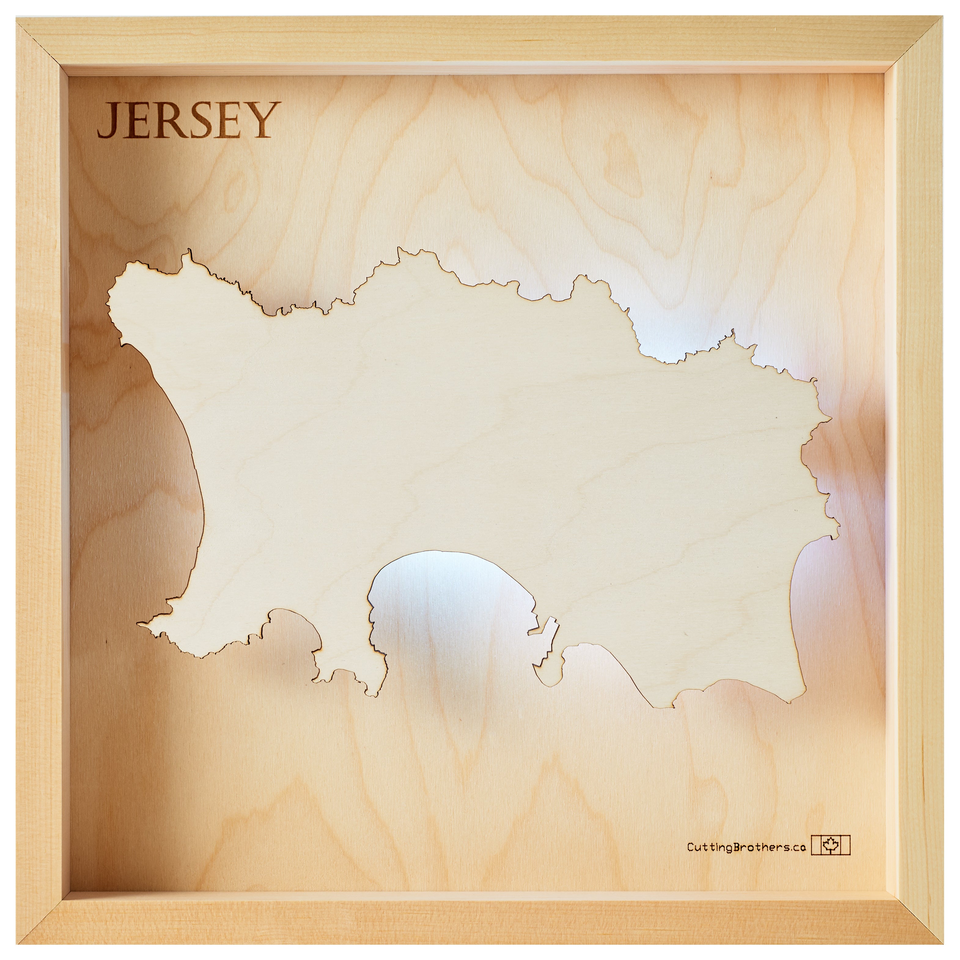JERSEY LED LIGHT WALL MAP - Version S