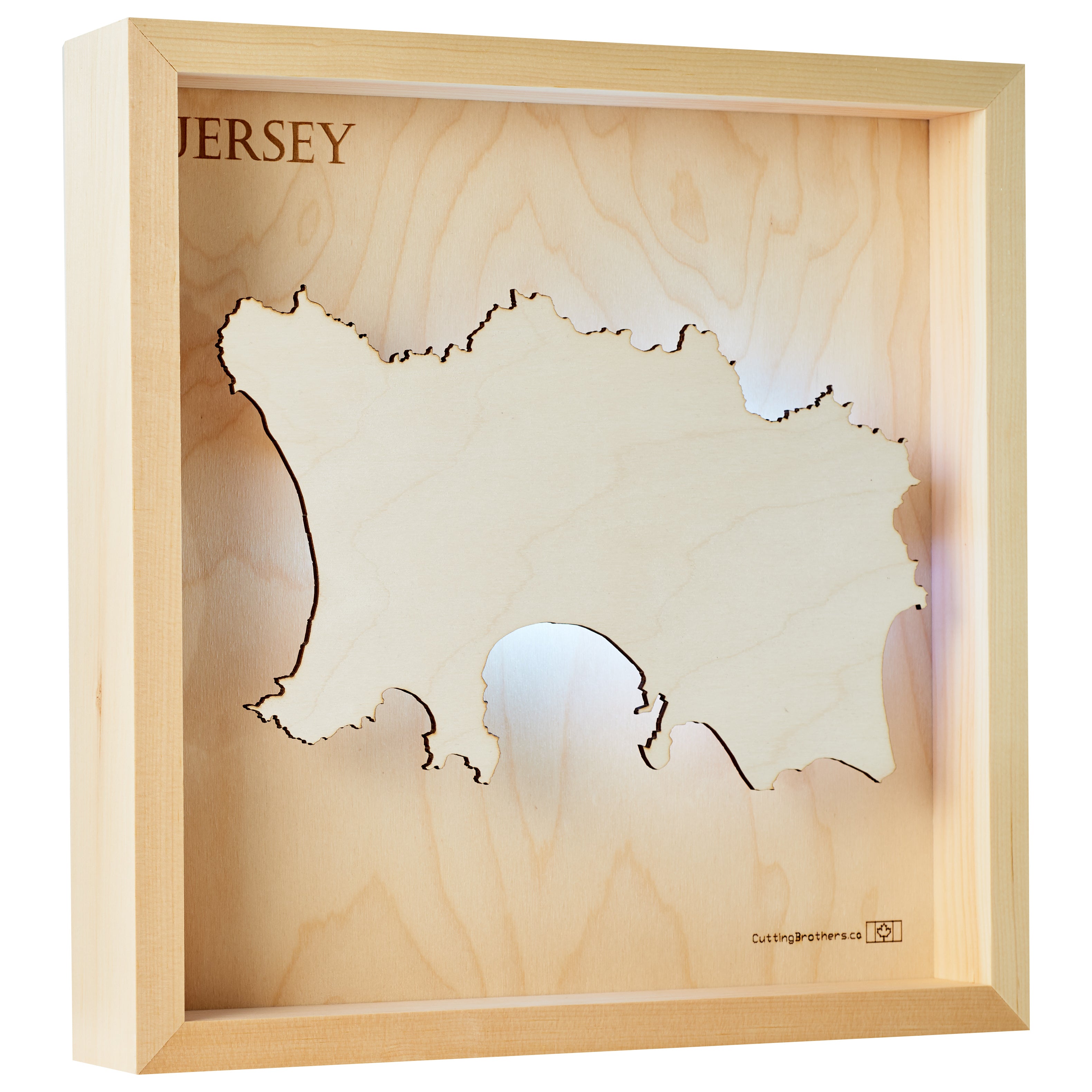 JERSEY LED LIGHT WALL MAP - Version S