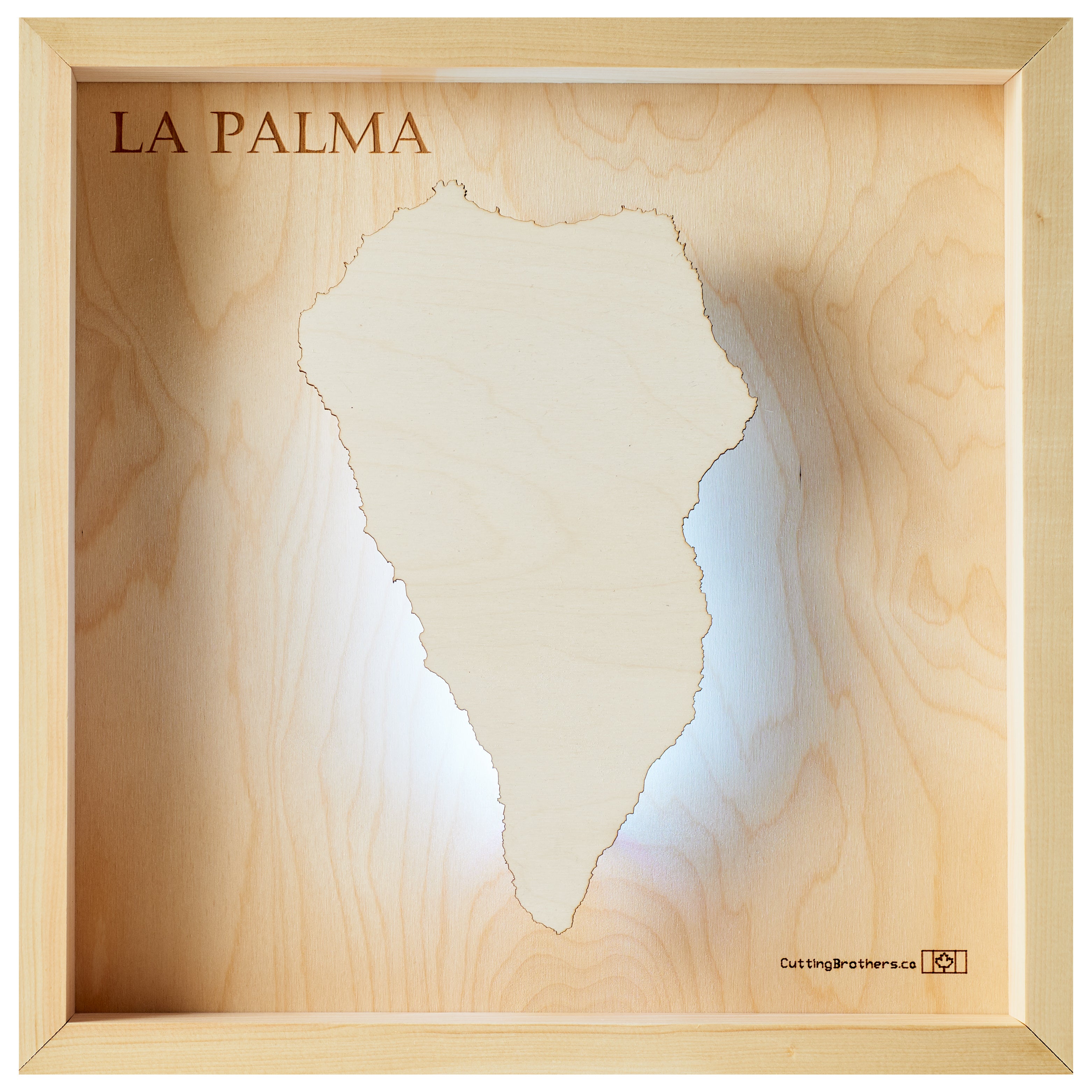 LA PALMA LED LIGHT WALL MAP - Version S