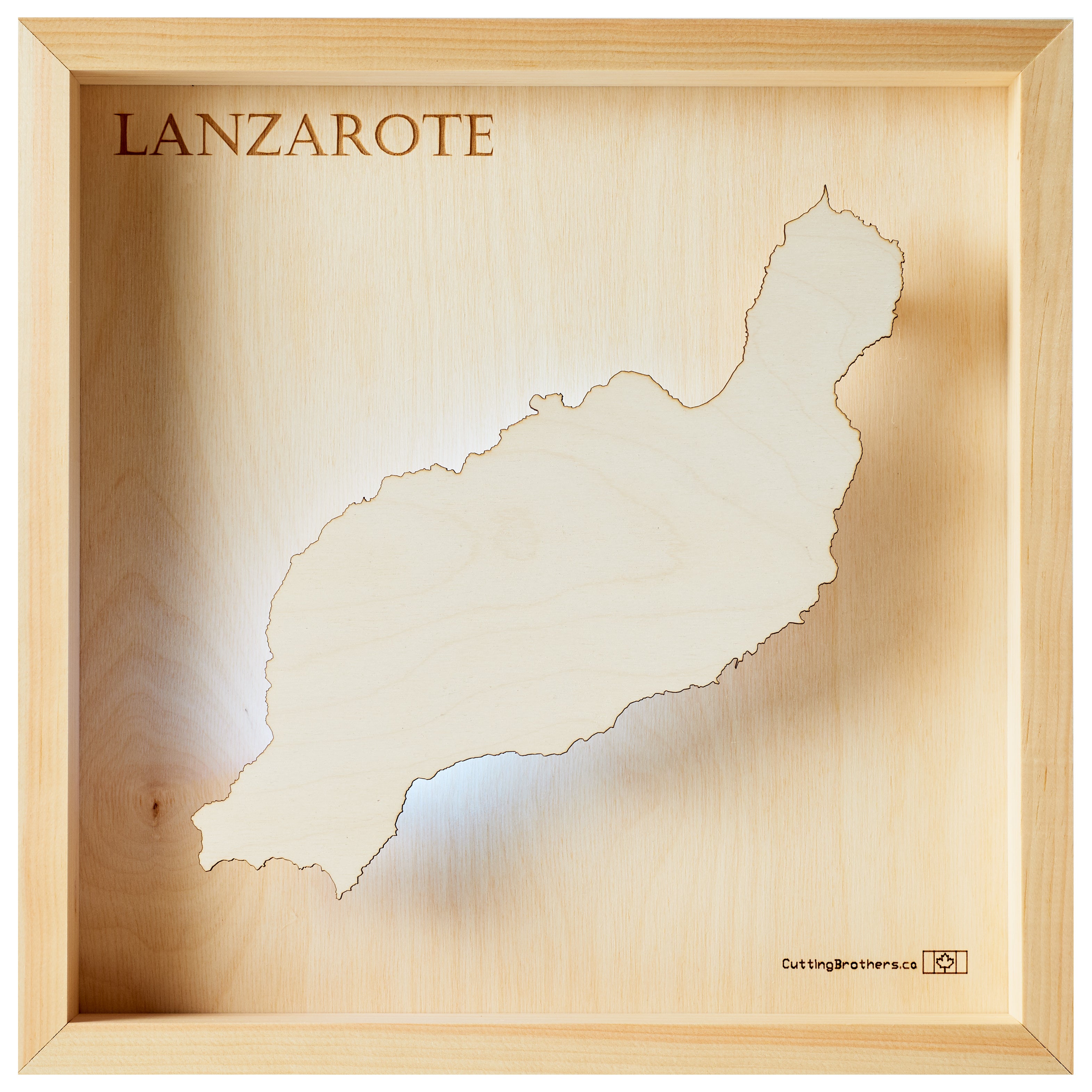 LANZAROTE LED LIGHT WALL MAP