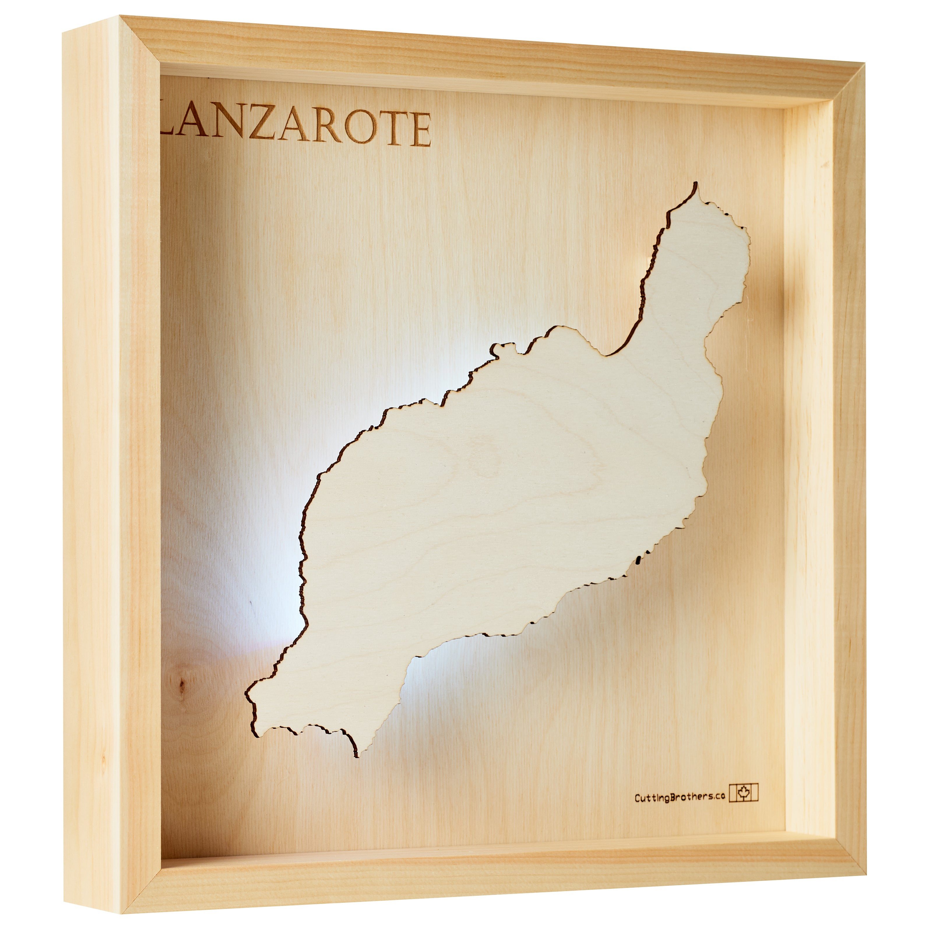 LANZAROTE LED LIGHT WALL MAP