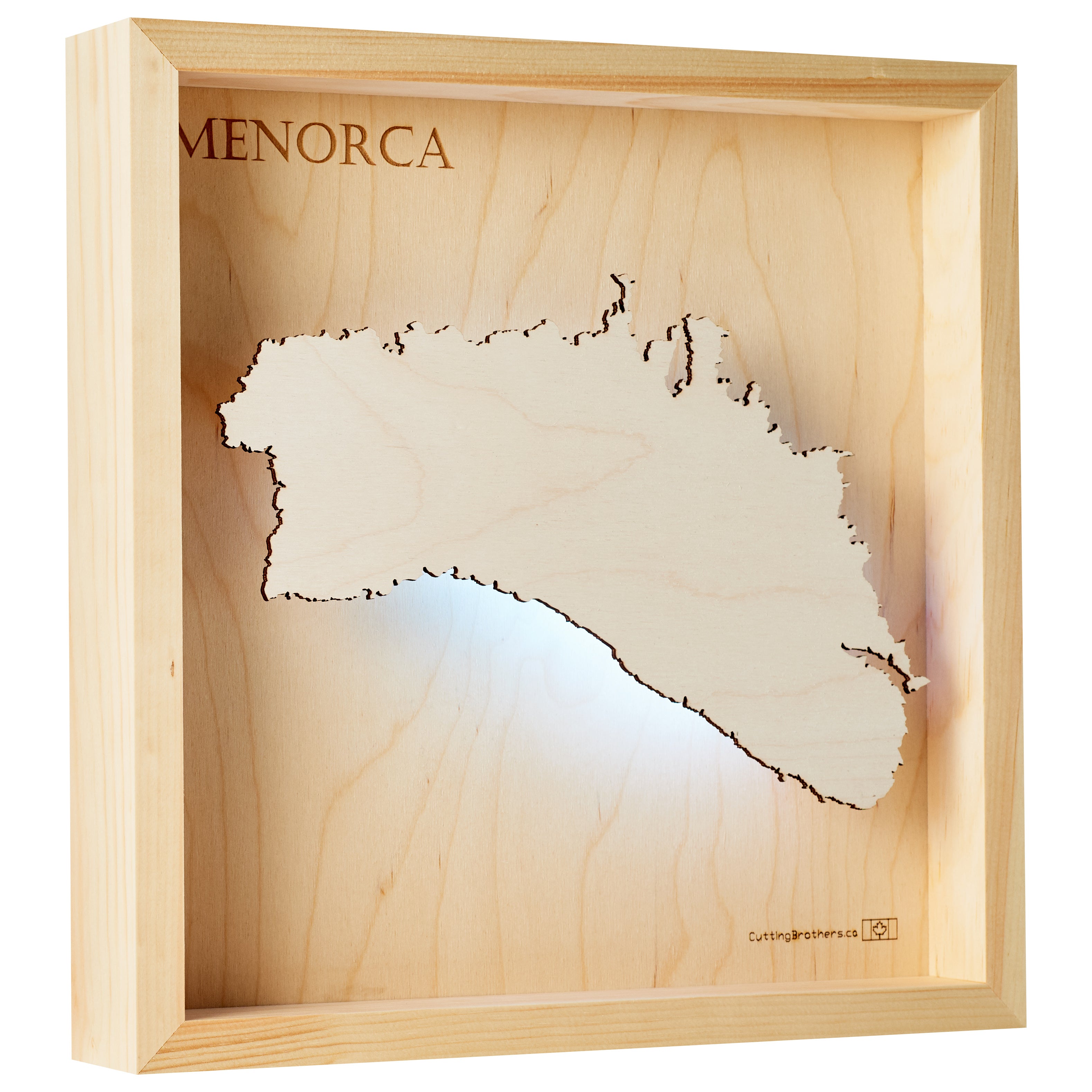 MENORCA LED LIGHT WALL MAP - Version S