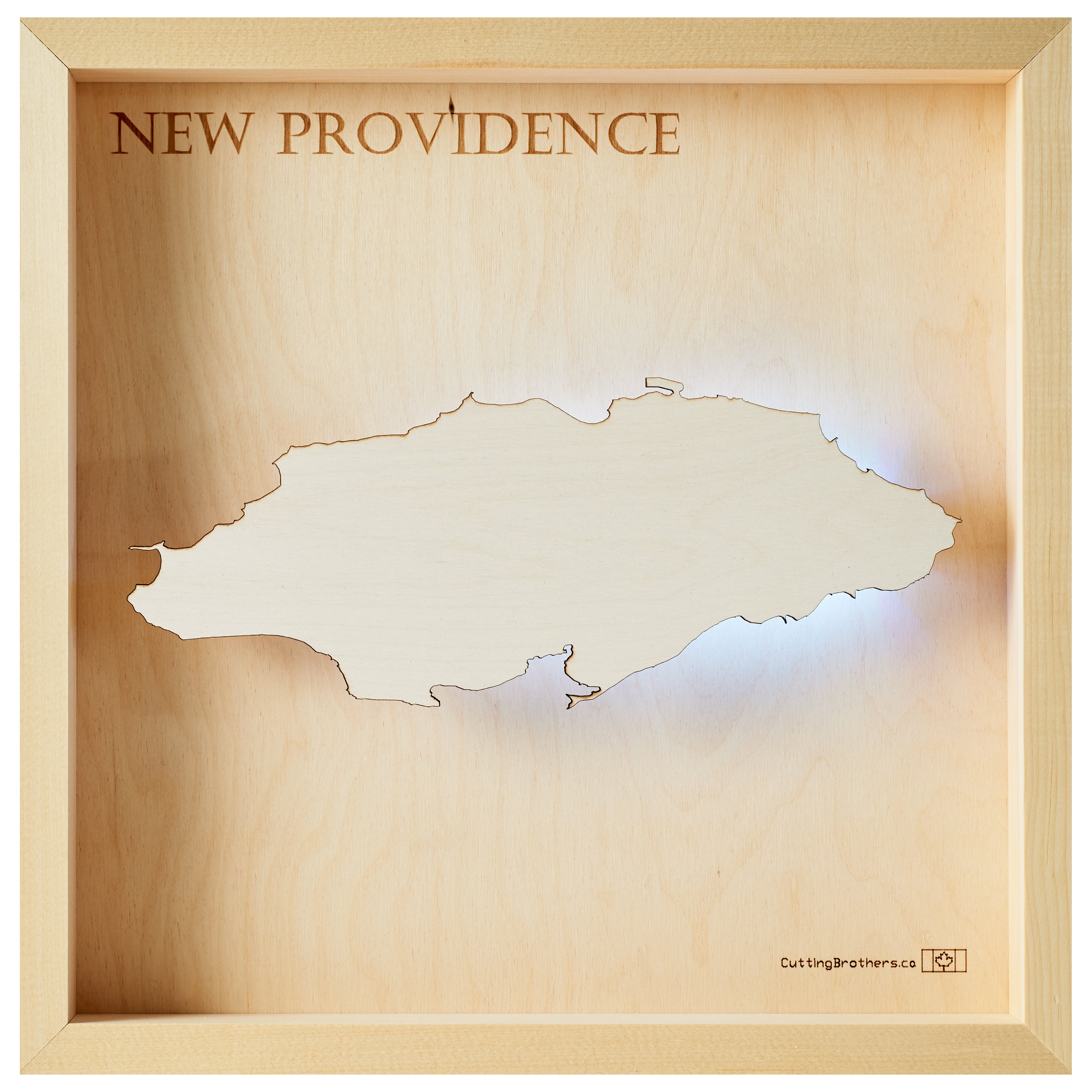 NEW PROVIDENCE LED LIGHT WALL MAP - Version S