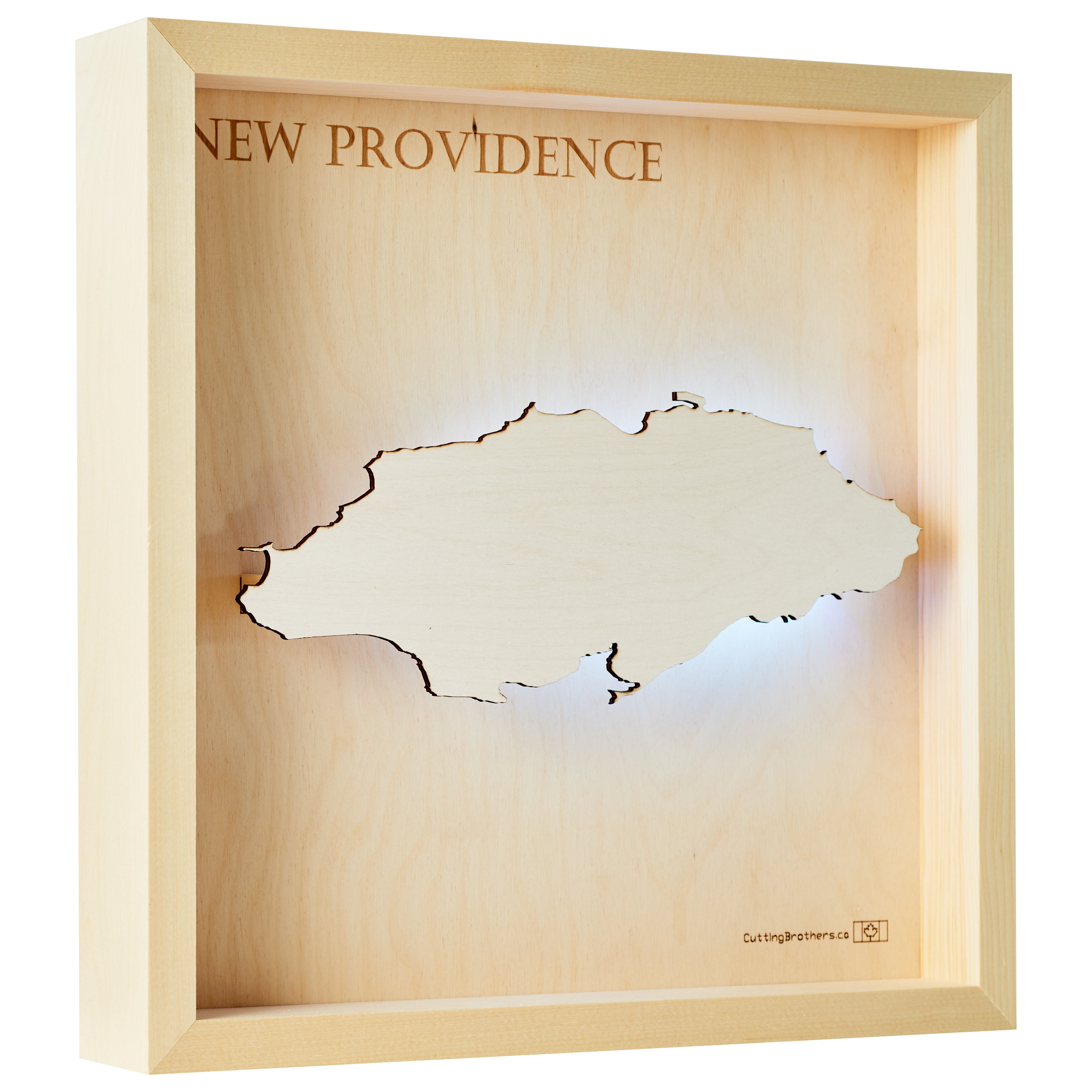 NEW PROVIDENCE LED LIGHT WALL MAP - Version S