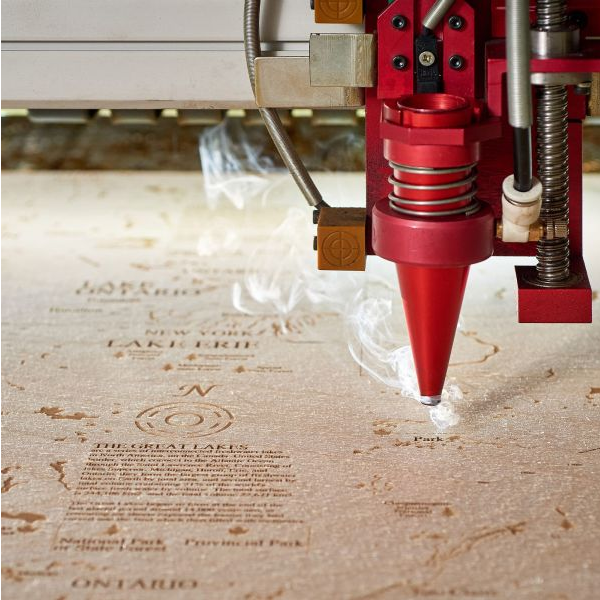 OREGON 3D WOODEN WALL MAP - Version S