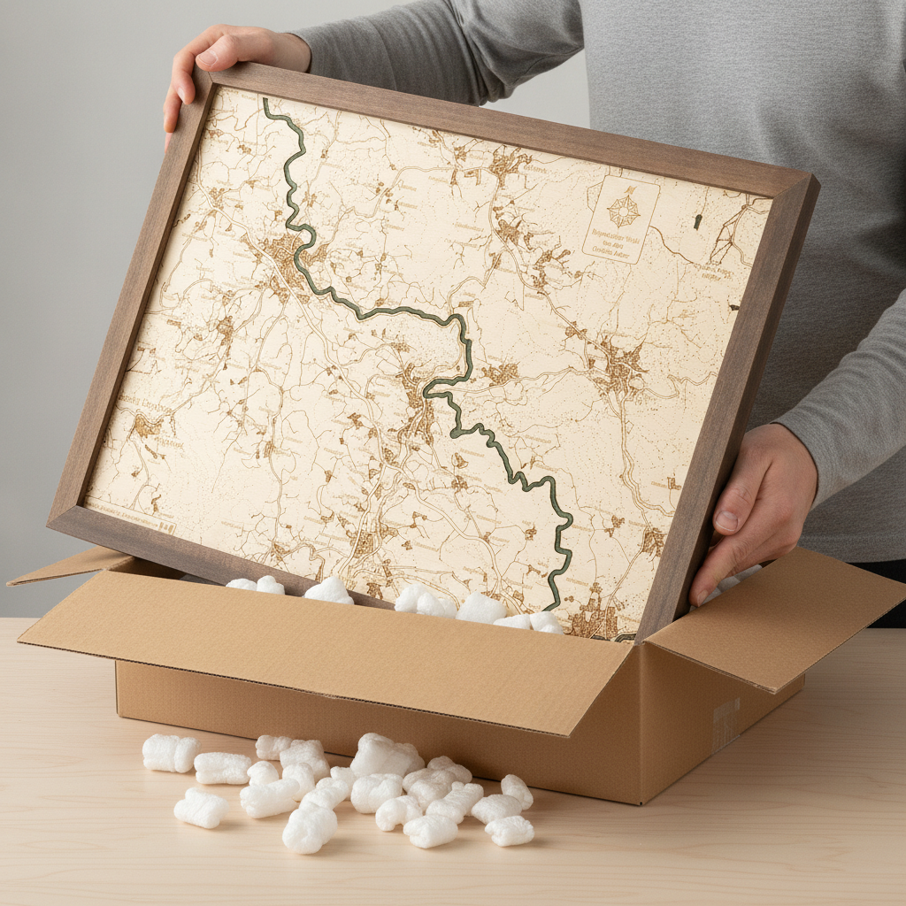 ST. ENGLMAR / GREAT ARBER 3D WOODEN WALL MAP - Version S