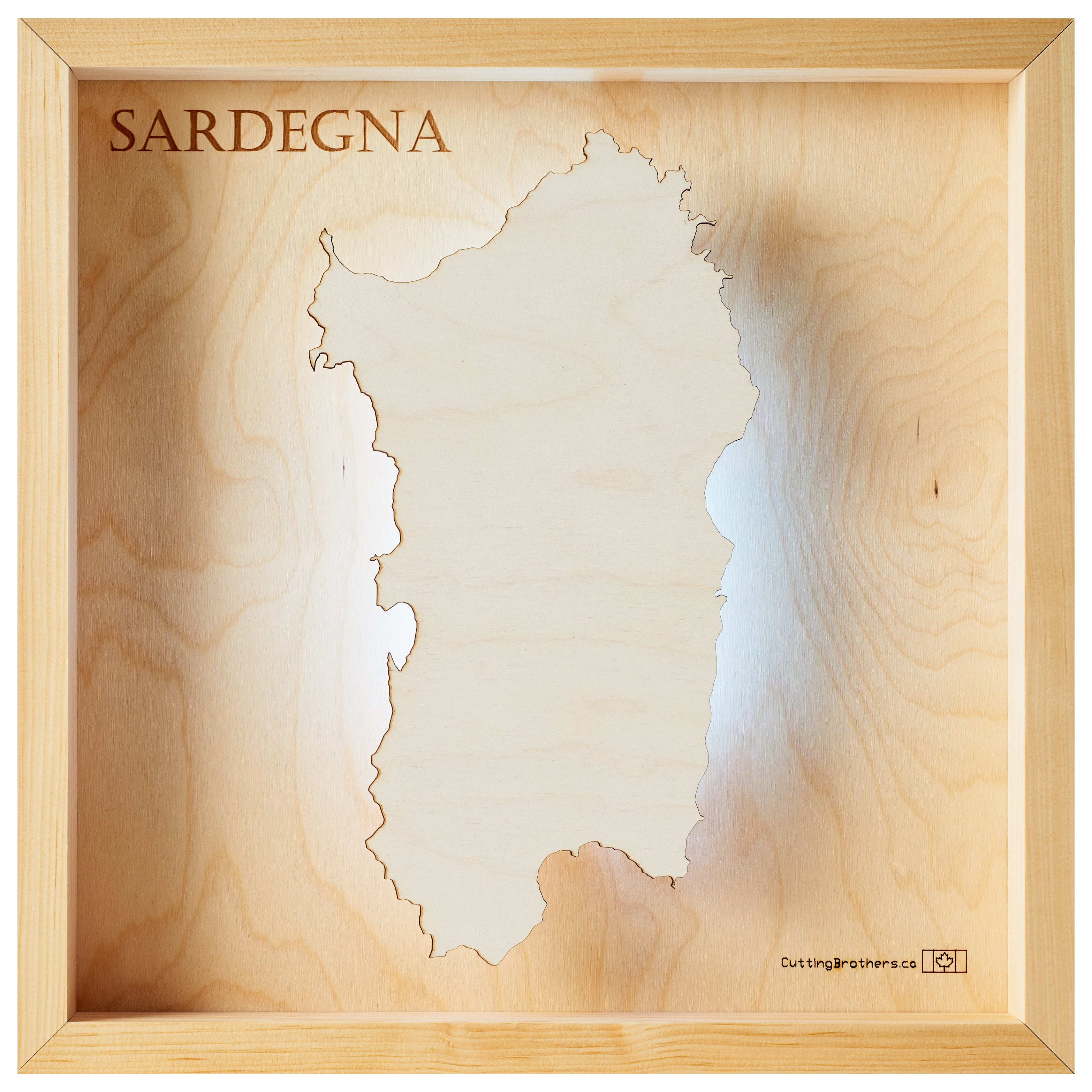 SARDINIA LED LIGHT WALL MAP - Version S
