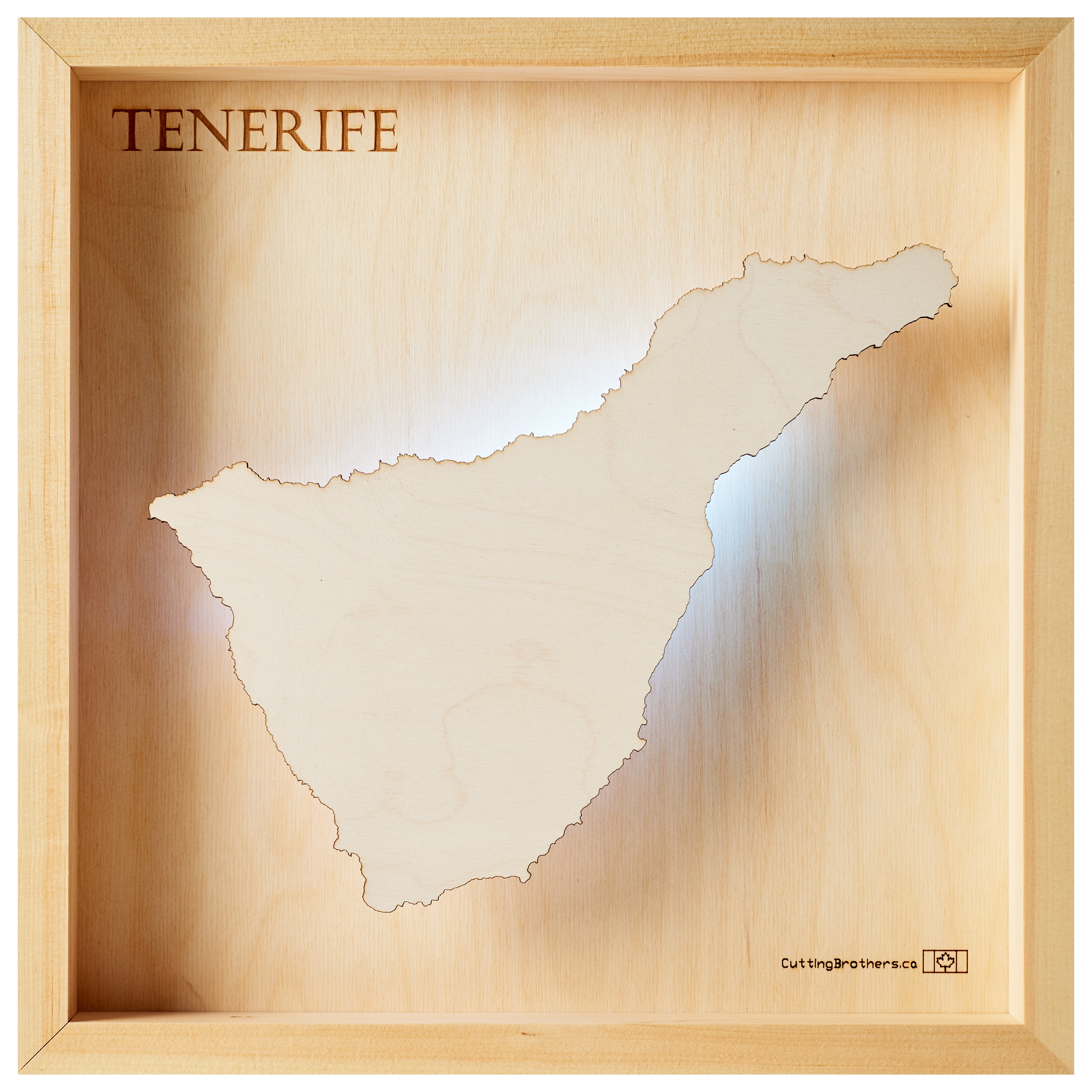 TENERIFE LED LIGHT WALL MAP - Version S