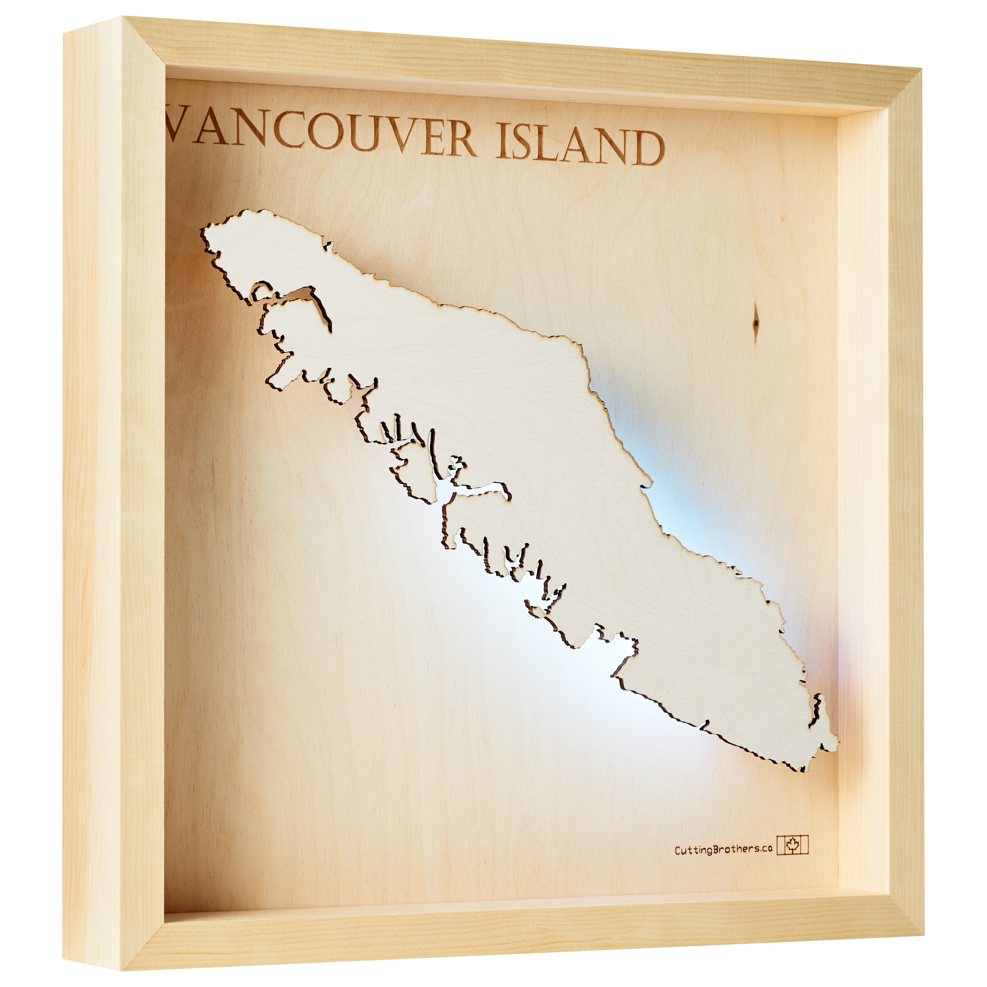 VANCOUVER LED LIGHT WALL MAP - Version S