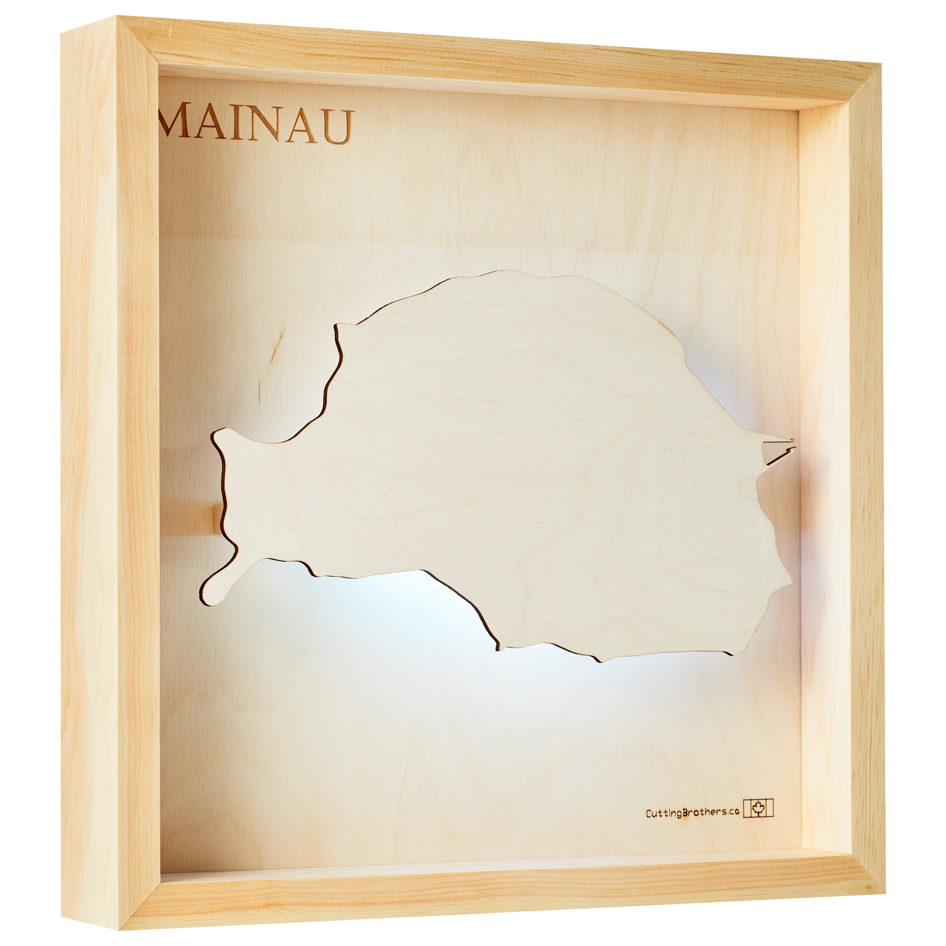 MAINAU LED LIGHT WALL MAP - Version S  - 15 x 15 Inches